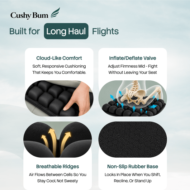 Cushy Bum ™ First Class Comfort Offer. - Australian Standard