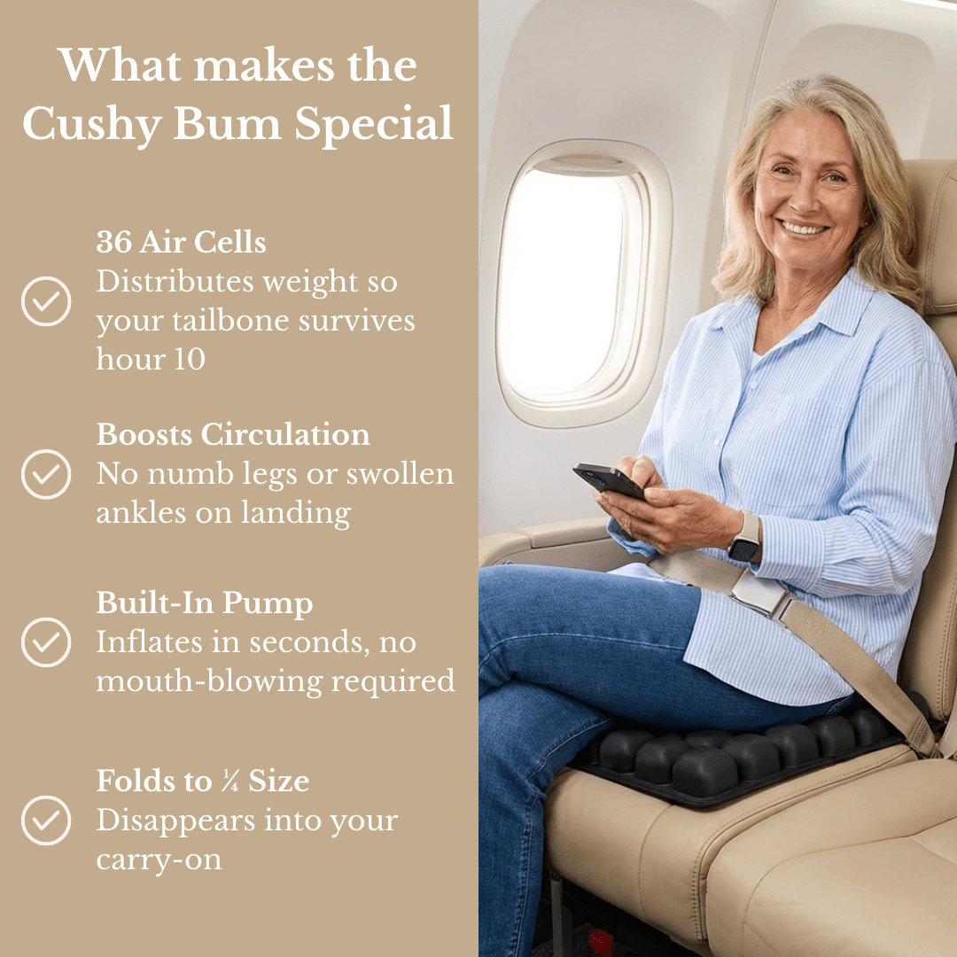 Cushy Bum ™ First Class Comfort Offer PI - Australian Standard