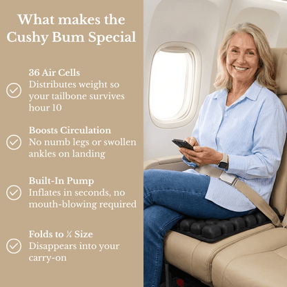 Cushy Bum ™ First Class Comfort Offer PI - Australian Standard